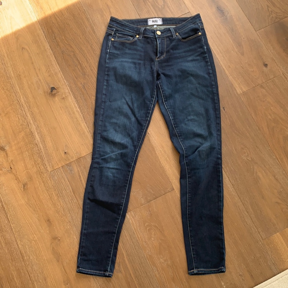 Paige skinny size 28 clean wash